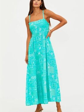 Beach Riot Rianne Dress in Aqua Haze
